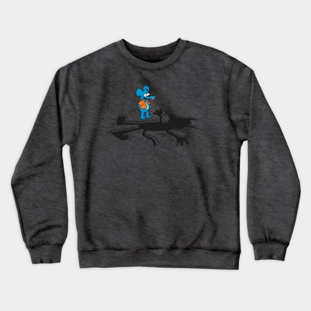 Cat Hole Crewneck Sweatshirt by Daletheskater